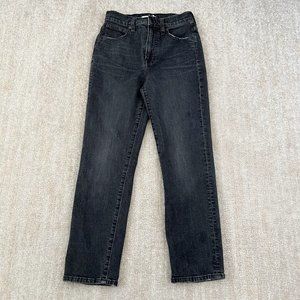 Madewell The Perfect Vintage Crop Jeans in faded black Sumner Wash 25